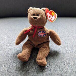 TY Teenie Original Beanie Babies Britannia the Bear 1997 Tags With Errors
